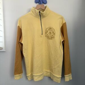 Taylor Swift Small Folklore Quarter Zip Pullover Yellow